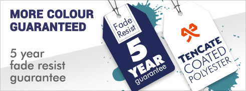 5 Year fade resistant guarantee